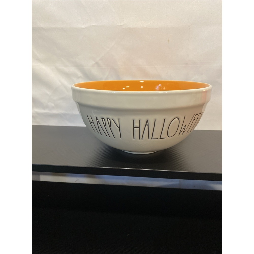 Rae  Dunn Happy Halloween  Ceramic 8.5in Halloween Mixing‎ Bowl